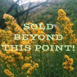 **SOLD BEYOND THIS POINT!**